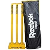 Reebok Cricket Stump Set with Bails, Heavy Base & Premium Carry Cover, Multicolors