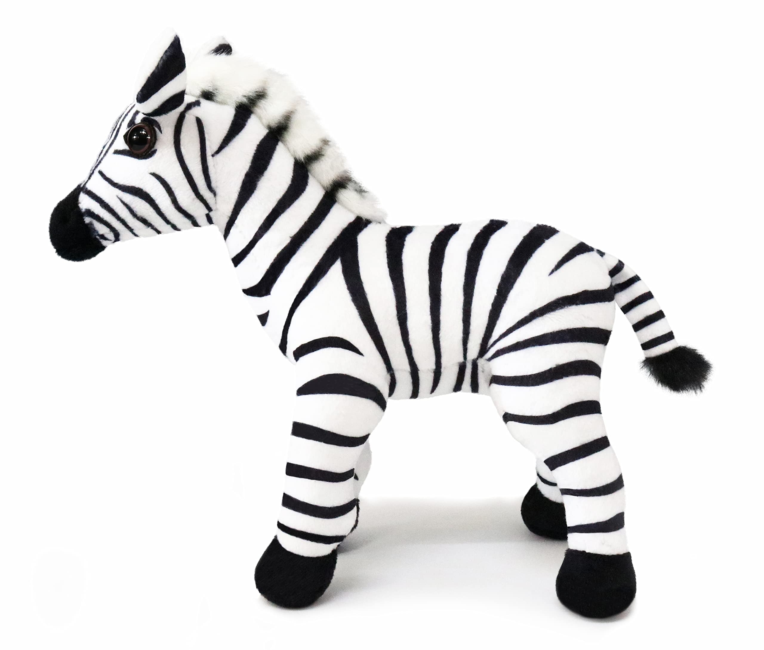 ICE KING BEAR Zebra Stuffed Animal,Lifelike Plush Toy,7 Inches, Brown - Image 4