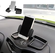 Camoo for Jeep Renegade Phone & GPS Car Holder 360 Degree Rotation with Organizer Storage Adjustable Auto Mobile Holder Stand Kit Fits Jeep Renegade 2015-2025 (Black