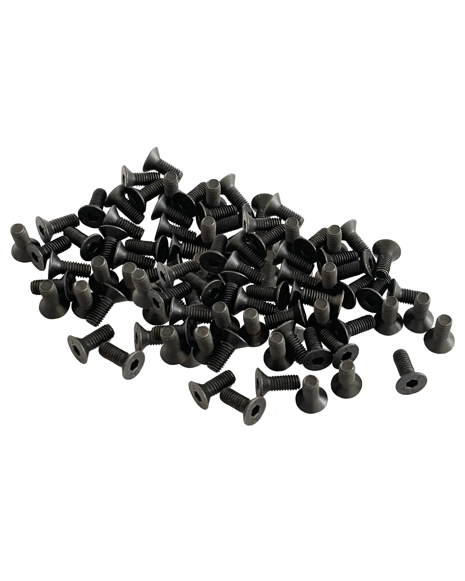 100 Pcs M3 x 8 Screws Countersunk YQBOOM 10.9 Carbon Steel Hex Head Screws Socket Head Cap