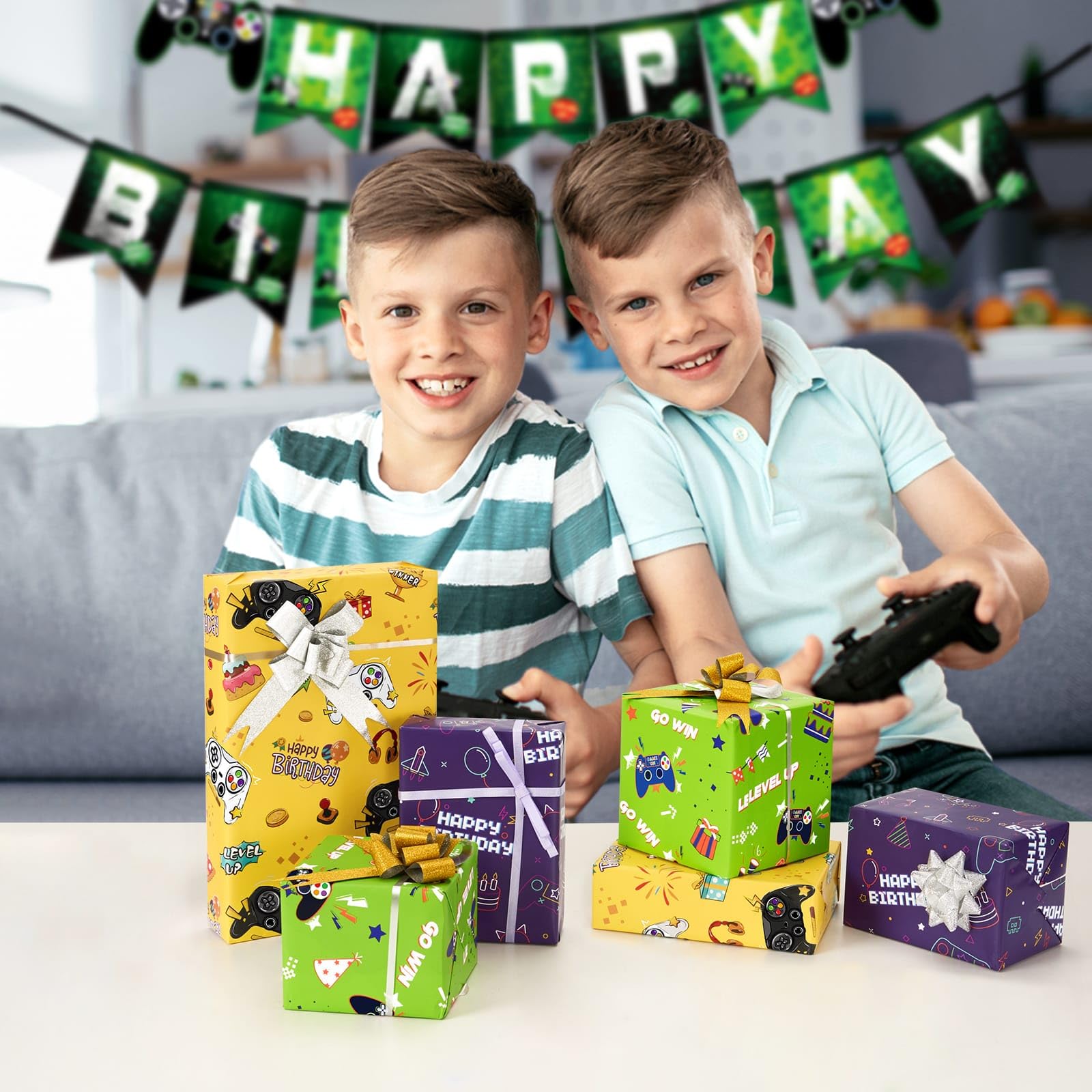 Lotvic Scatole Regalo, 24 Pezzi Scatole per Caramelle, Mario Scatole Caramelle, Scatole per Feste, Scatola Regalo di Compleanno per Bambini per Matrimonio, Celebrazione, Natale