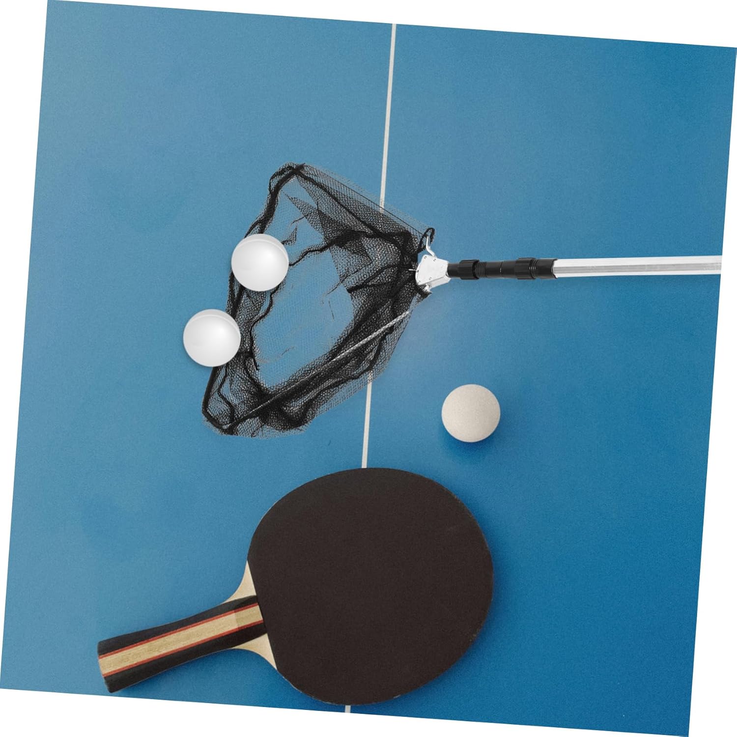 Hemoton Adjustable Telescopic Tennis Ball Picker Ball Picking Tool for Table Tennis Portable and Efficient Collector