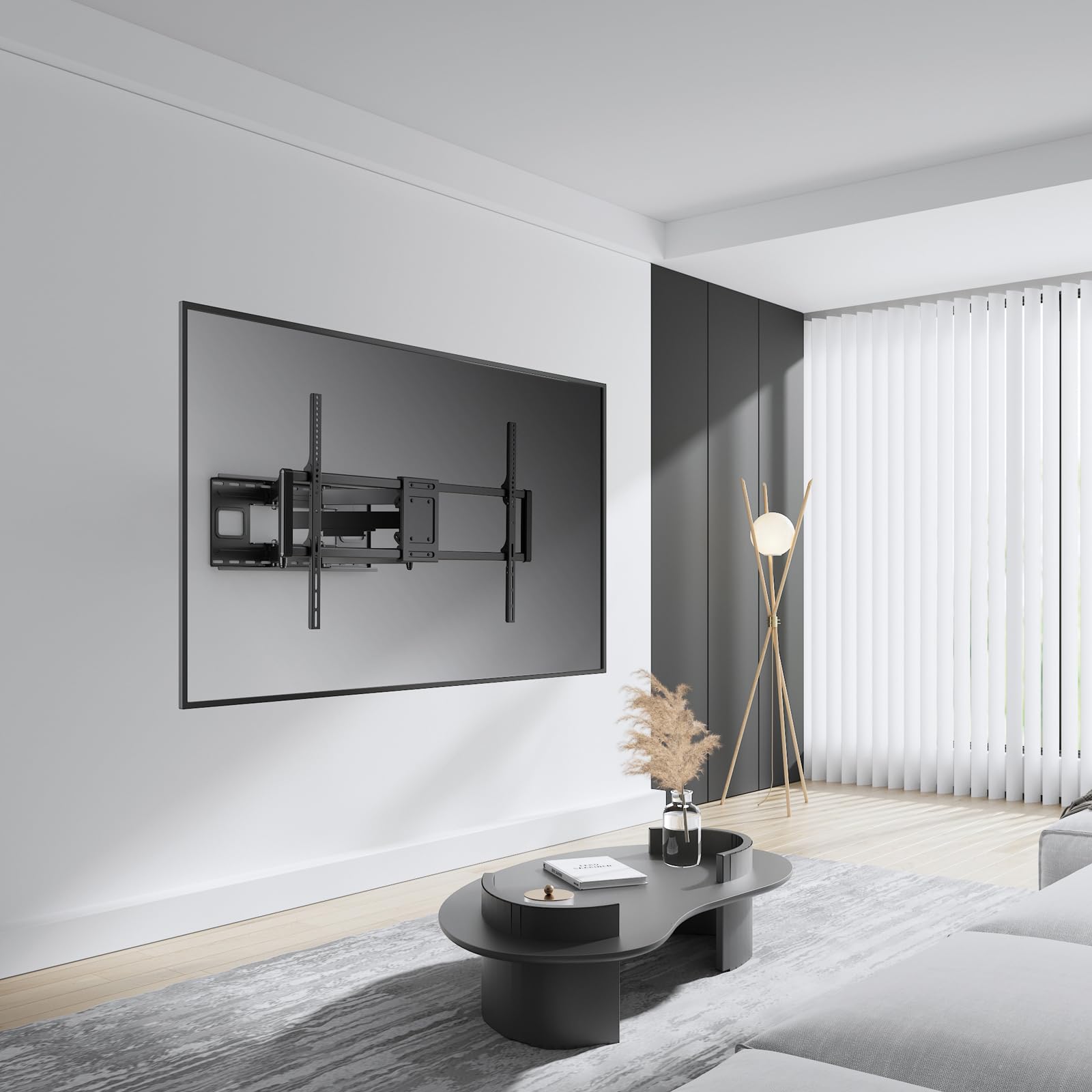 VALUE TV-Wandhalterung, flexibel, < 120 kg, < 304,8 cm / 120", schwarz