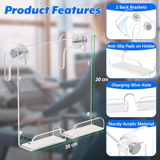 Soporte Acrílico para Tablet Cosmos, Tipo Pinza, Transparente miniatura 2