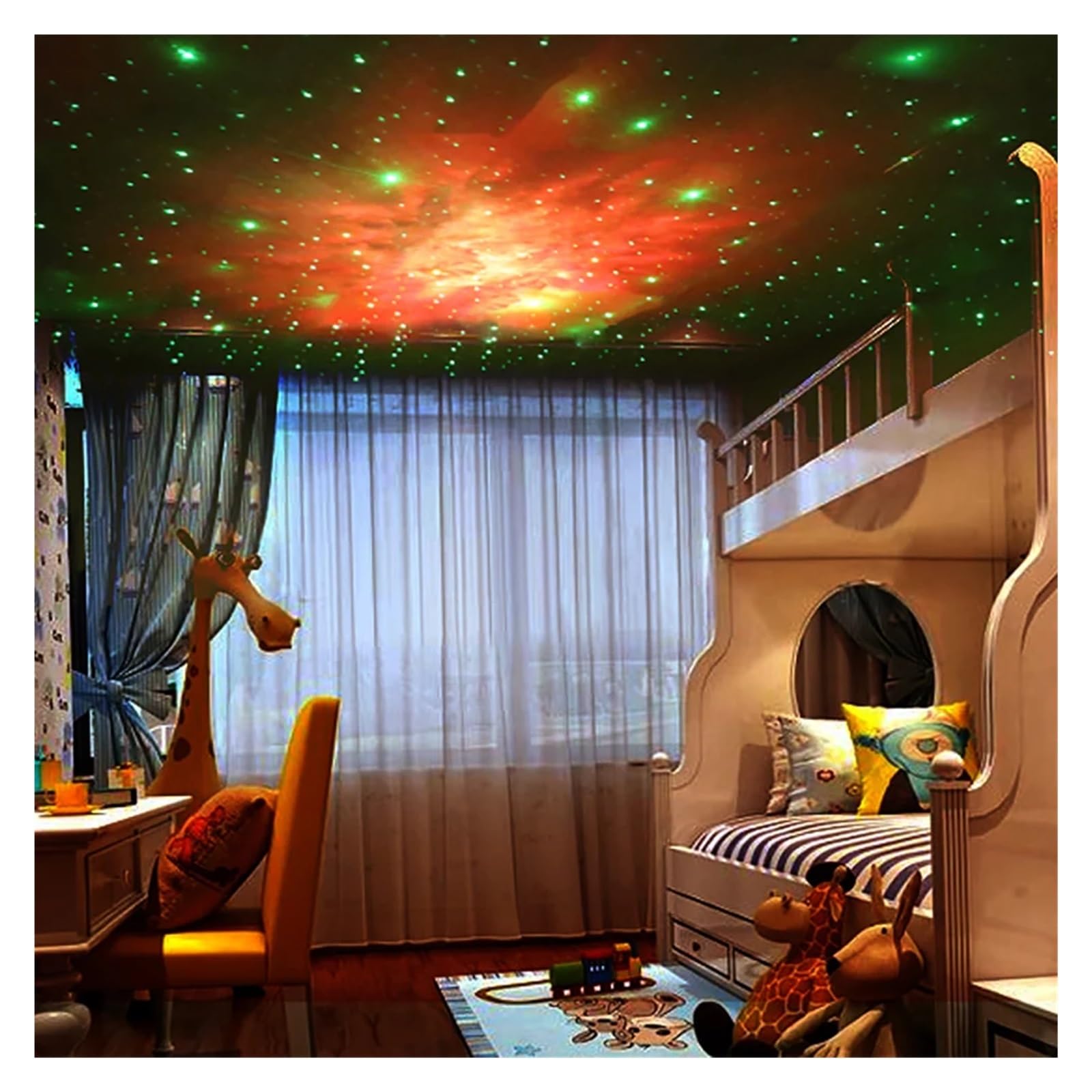Projekcja Światła Spaceman Star Galaxy LED Projektor Nocne Światło Lampa Ambient Do Dekoracji Pokoju Sypialni Prezent Na Imprezę Świąteczną Projekcja W Wysokiej RozdzielczośCi(White hold the star)