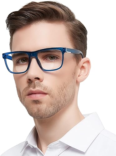 MARE AZZURO Lentes de lectura bifocales para hombre, con bloqueo de luz azul, para lectores 1.0, 1.25, 1.5, 1.75, 2.0, 2.25, 2.5, 2.75, 3.0, 3.5