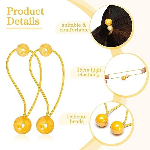 Miniatura 5 de 14 ligas para el cabello, bolas para coleta, para niños, coloridas bolas dobles, accesorios elásticos para el cabello, accesorios para bebés, niñas