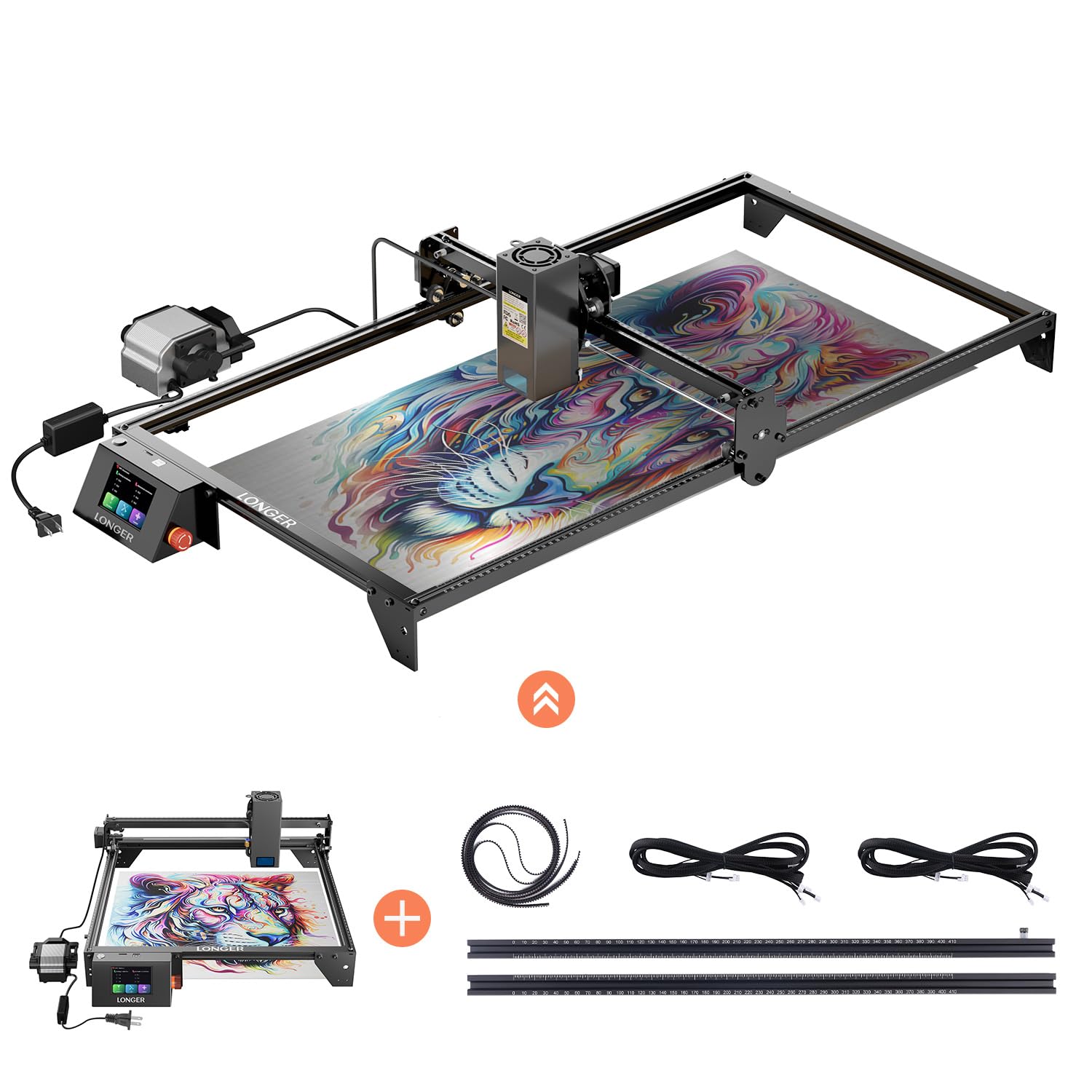 Amazon.com: Longer RAY5 20W Laser Engraver with Air Pump and Y