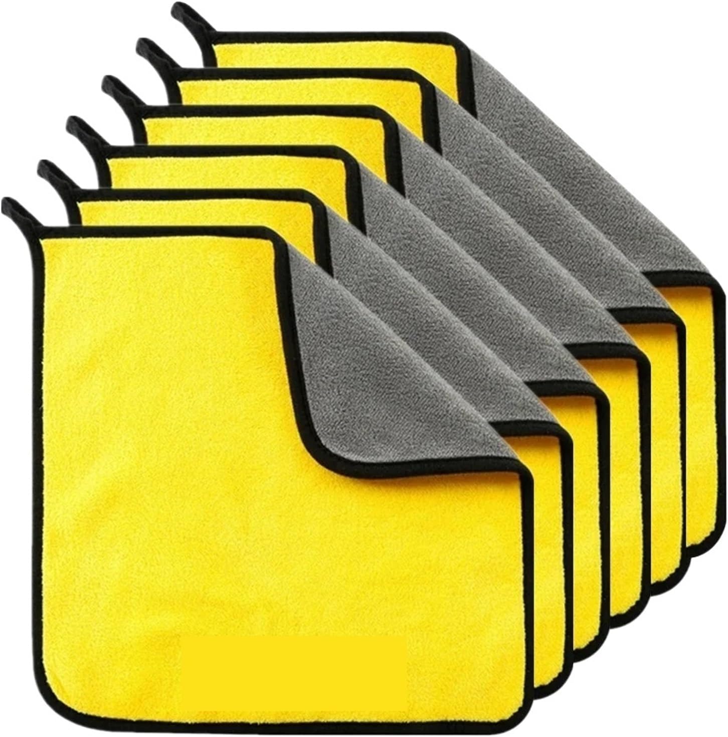 1/2/6pcs，Compatible for Cleaning Towel Thicken Soft Drying Cloth Car Body Washing Towels Double Layer Clean Rags Accessories(30x60 6pc)