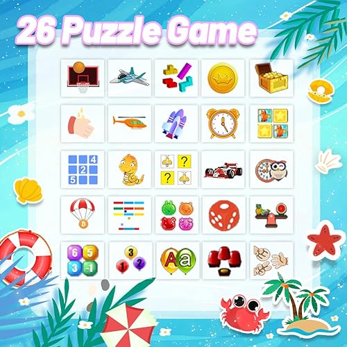 Miniatura 7 de OVV Reloj inteligente para niños y niñas de 3 a 12 años con 26 juegos, pantalla táctil de 1.44 pulgadas, cámara HD, reproductor de MP3, grabadora de