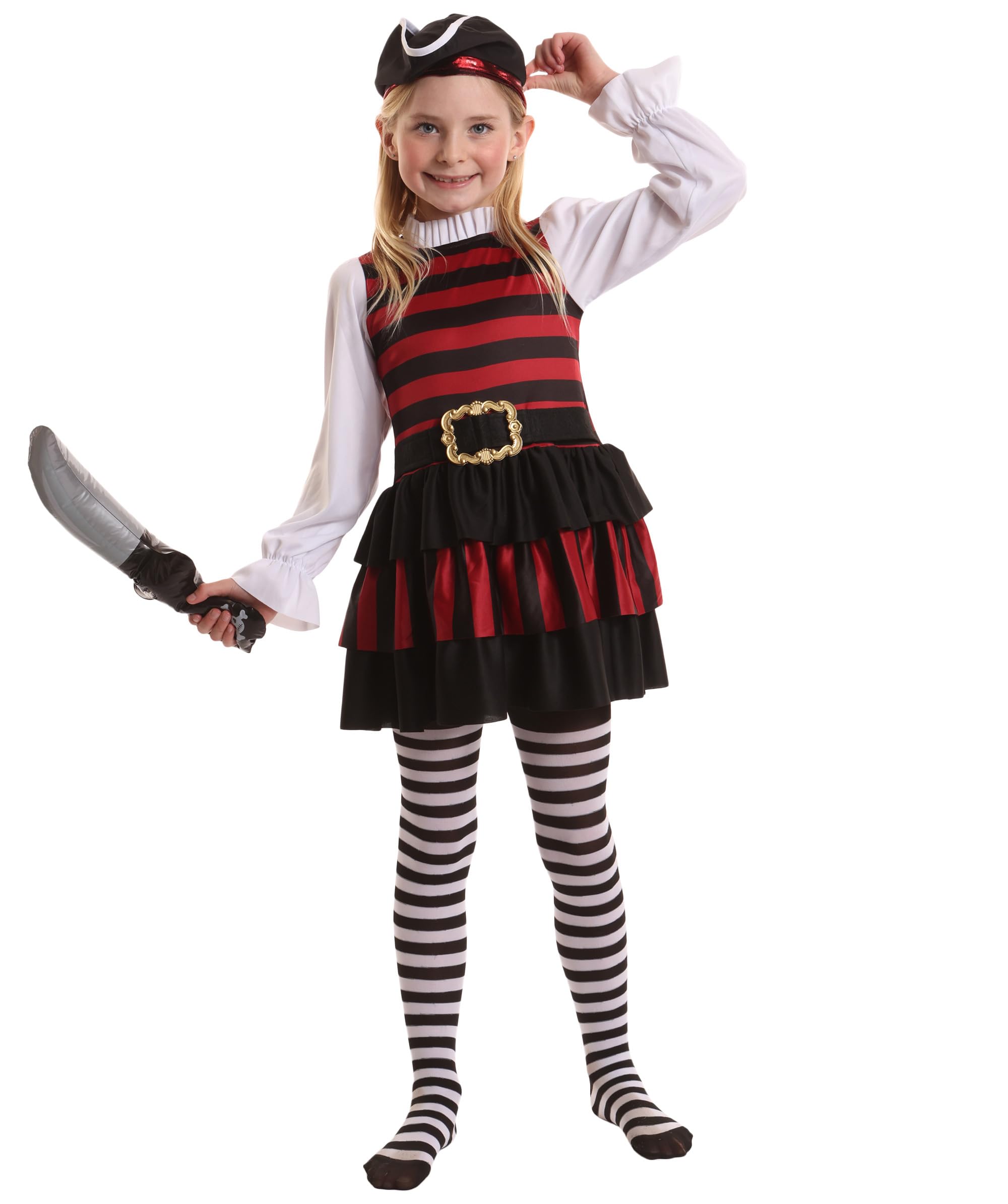 Catwalk Costumes Caatwalk Girls Pirate Shipmate Cutie Pirate World Book Day Fancy Dress Costume (7-8 Years) โ image 1