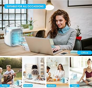 Amazon.co.jp: Airgo 2024 ポータブルエアクーラー 充電式気化