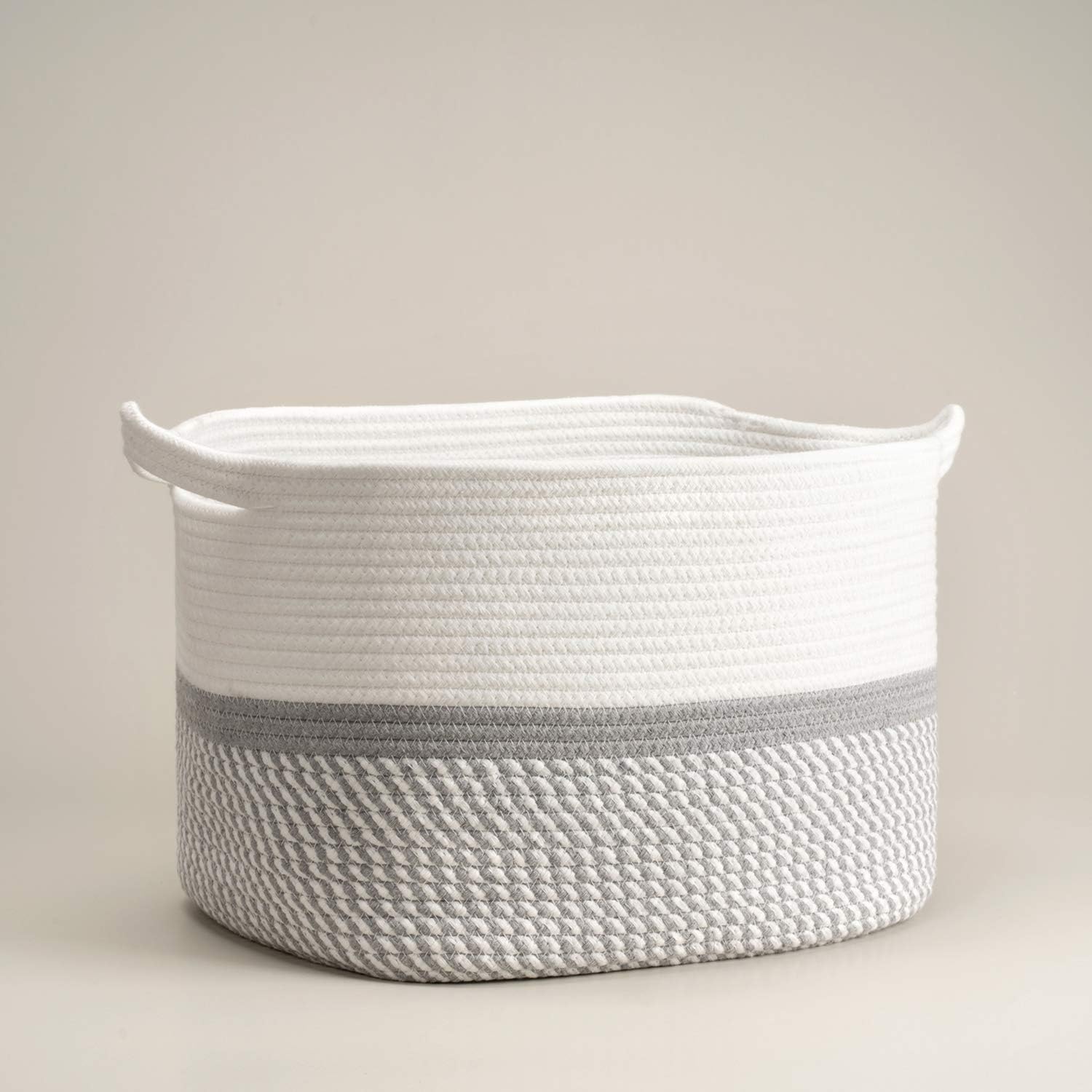 Square Cotton Rope Woven Basket