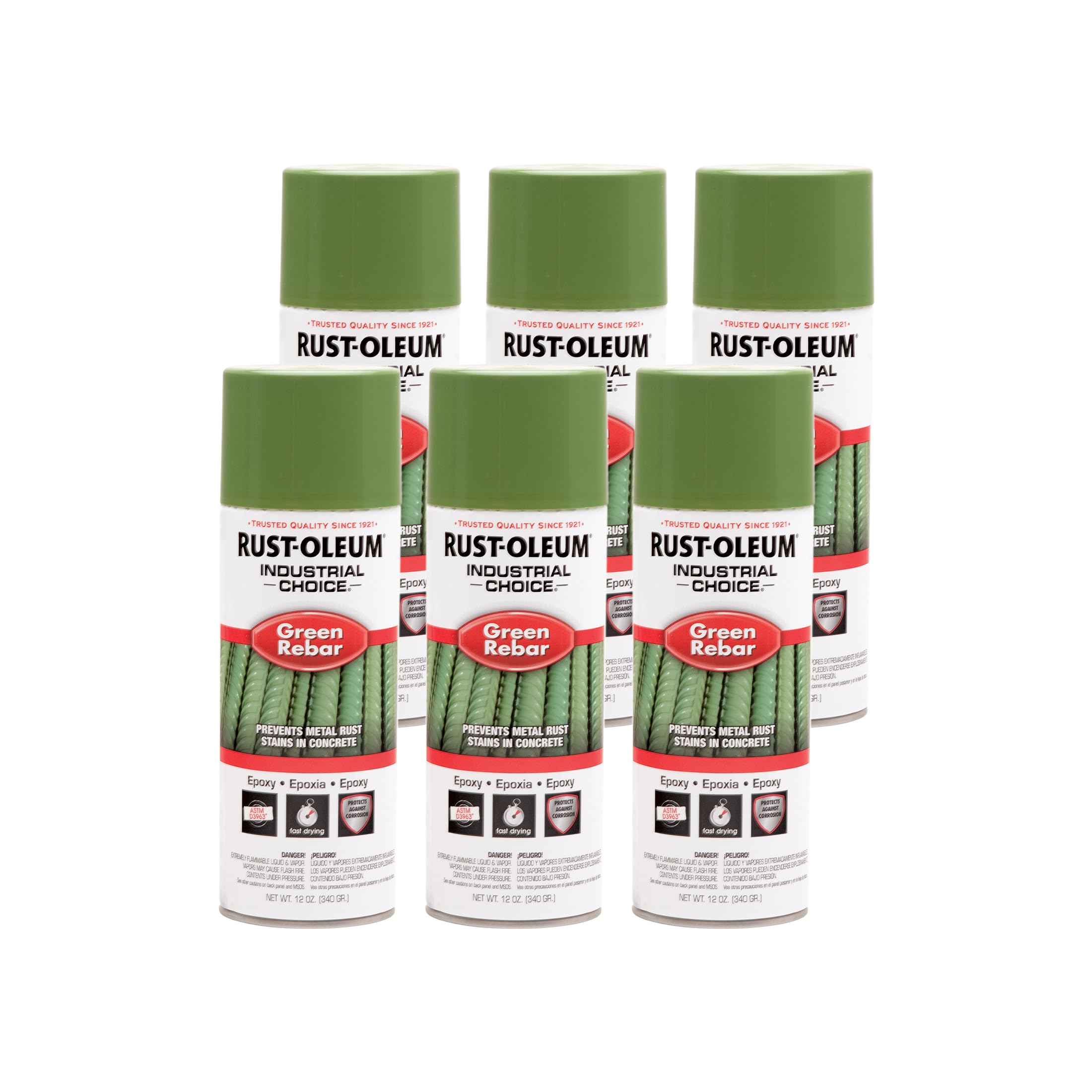 Rustoleum 261937 Green 1600 System Epoxy Rebar Aerosol 12 Fl