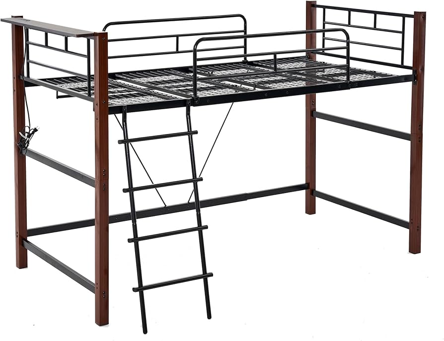 ロフトベッド シングル 高さ140cm ハンガーポール付き ロフトベッド シングル 高さ140cm ハンガーポール付き