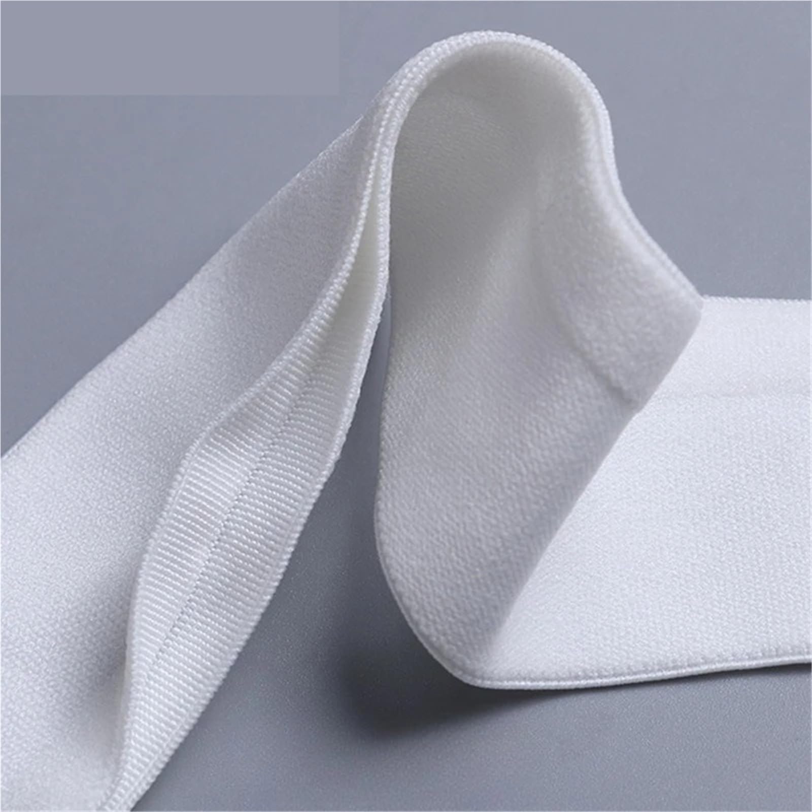 Banda Elástica de Nailon Banda elástica abierta de nailon | Cinta elástica en forma de Y for ropa interior, bandas de goma for pantalones, accesorios de costura(White,10Yards,40mm)