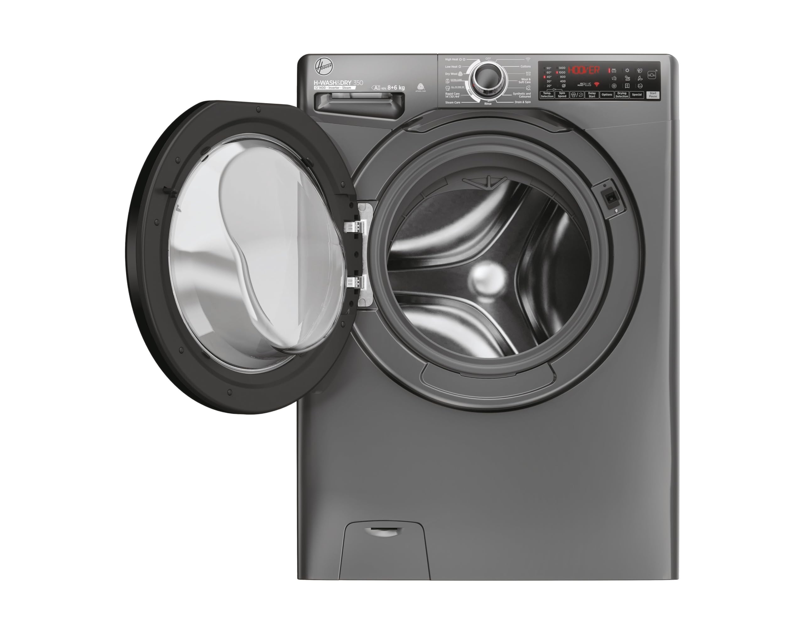 Hoover H Wash&Dry 350 9/6 kg 1600rpm Washer Dryer Graphite — view 3