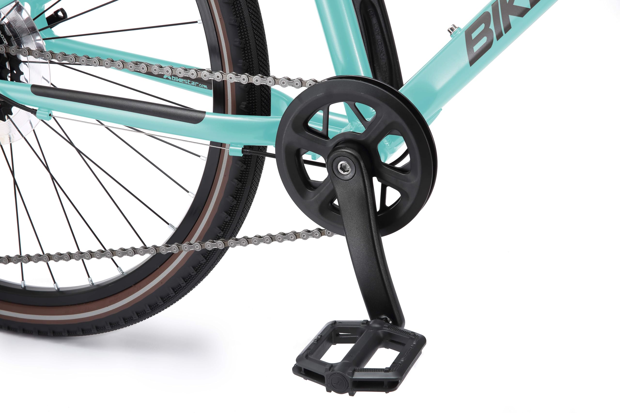 BIKESTAR Vélo VTC de Ville Poids léger 10kg en Aluminium | Bicyclette 26 Pouces, 9 Vitesses Shimano, Urbain