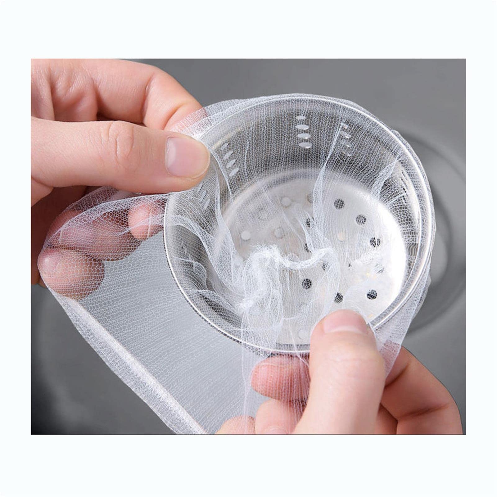 30pcs Kitchen Sink Strainer Mesh Bag, Disposable Mesh Sink Strainer Bags, Sink Net Strainer