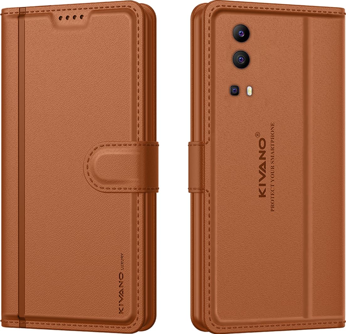 KIVANO LUXE® Compatible with Vivo Y72 5G Artisanal Leather Wallet Case with Card Holder for Men Women, Magnetic Flip Folio Cover with Stand RFID Blocking Cell Phone Case (B0CB4K8HSX) Amazon Price History, Amazon Price Tracker