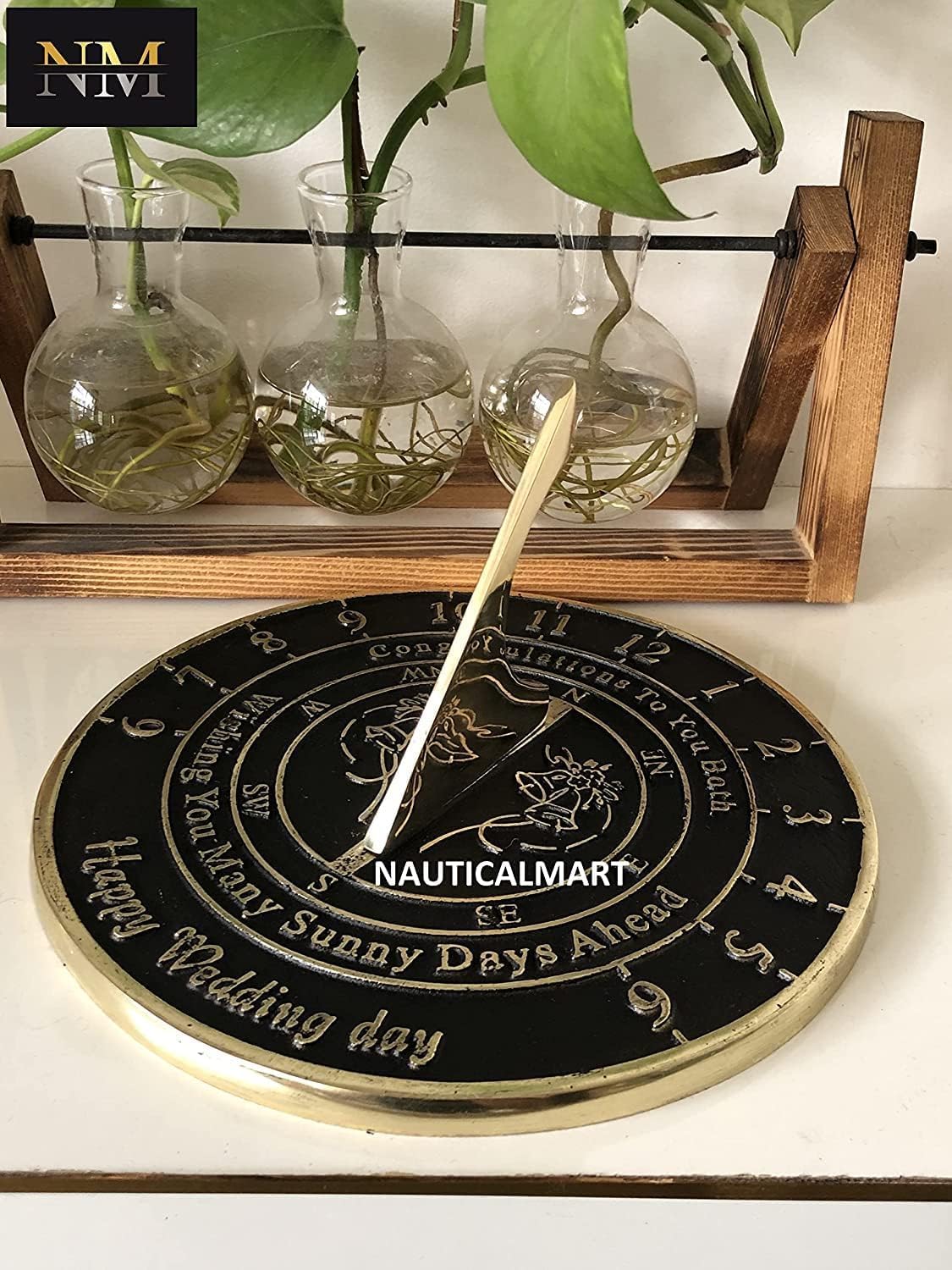 Wedding Anniversary Sundial Gift Idea is A Great Present for Him, for Her, A Sunny Days Sundial Makes A Great Marriage Present for The Bride and Groom Garden Or Home Decor Ornament