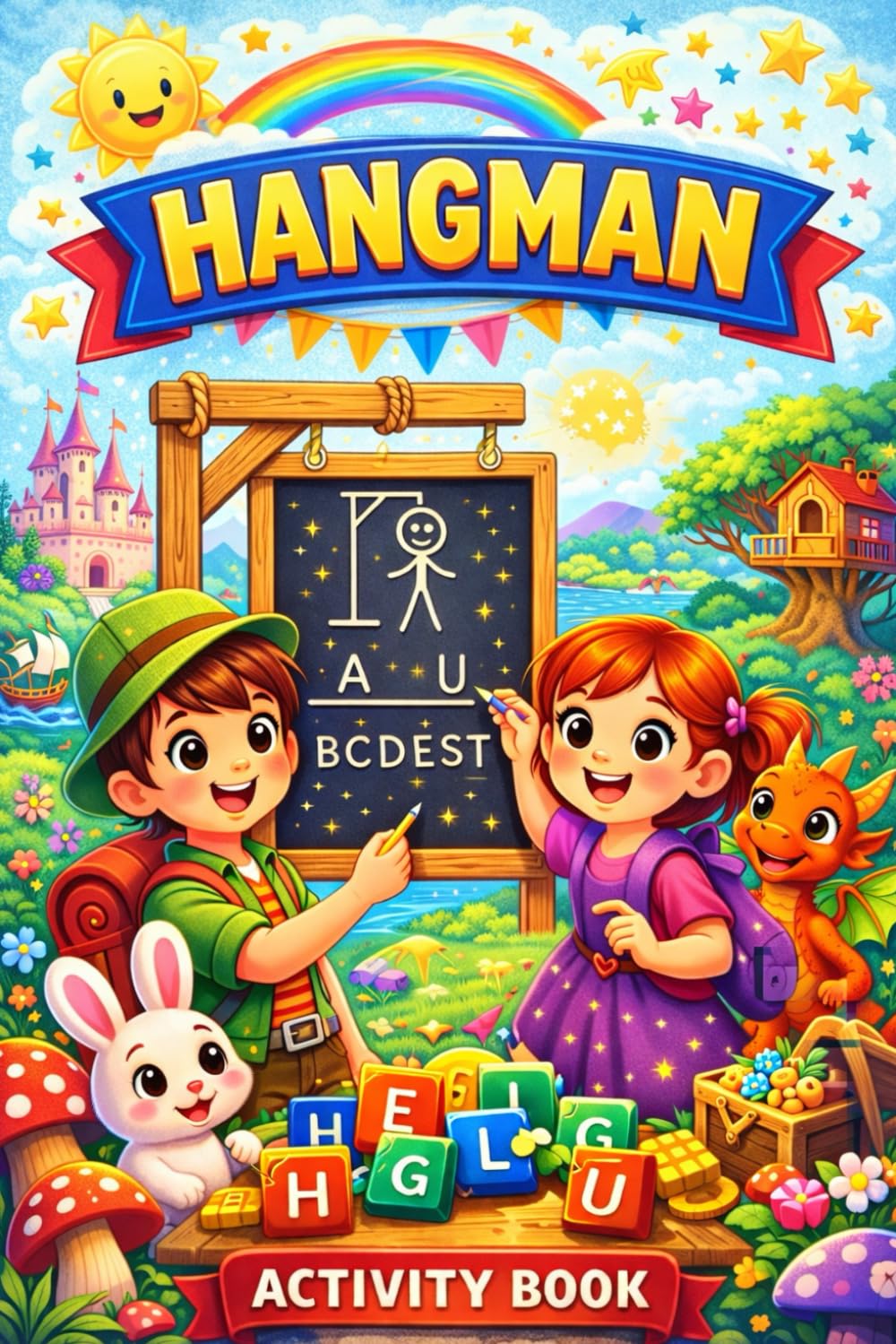 Hang Man Puzzles: Activity Book, Brain Games 120, hangman games for you to enjoy