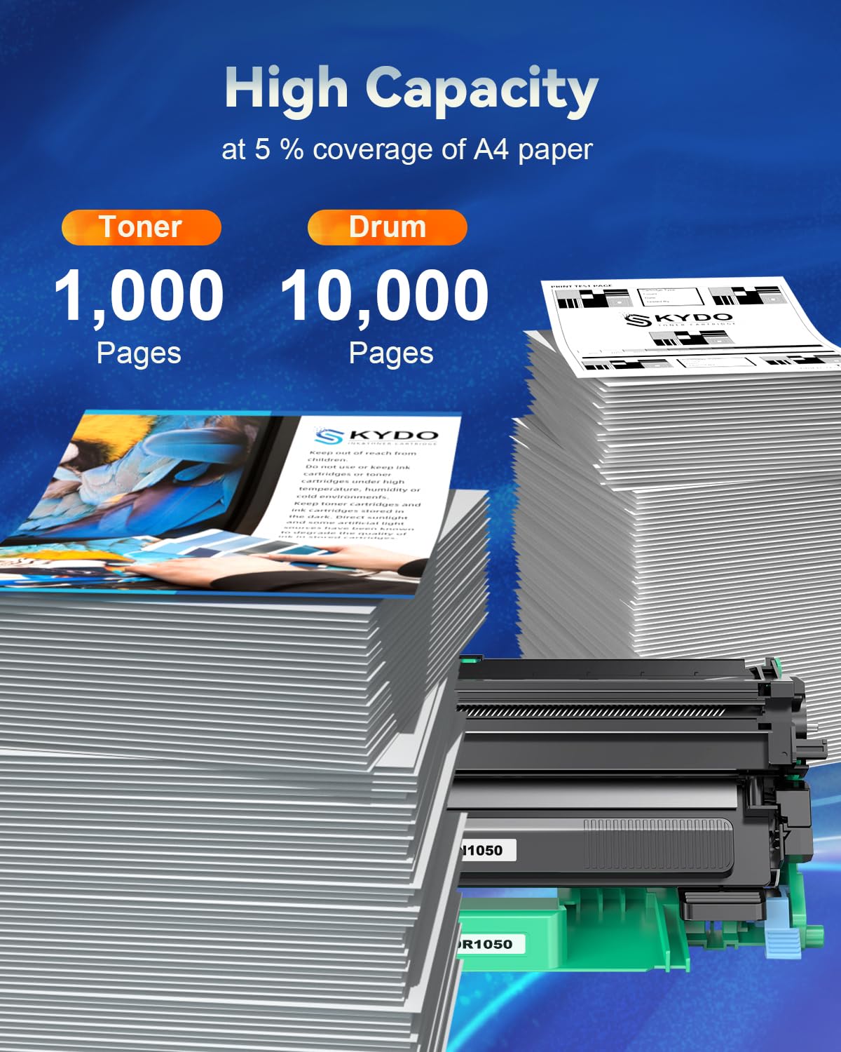 Toner TN1050 + Tamburo DR1050 Compatibili per Brother TN1050 Toner DR1050 Tamburo per Brother DCP-1612W DCP-1610W DCP-1510 DCP-1512 MFC-1910W MFC-1810 HL-1110 HL-1210W HL-1212W HL-1112 DCP1612W