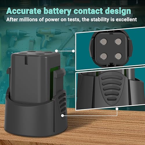 Miniatura 4 de CREABEST Paquete de 2 baterías miniMite de 3500 mAh Ni-MH de 4.8 voltios compatibles con Dremel 755-01 7300-N/8 MiniMite 7300-PT para mascotas