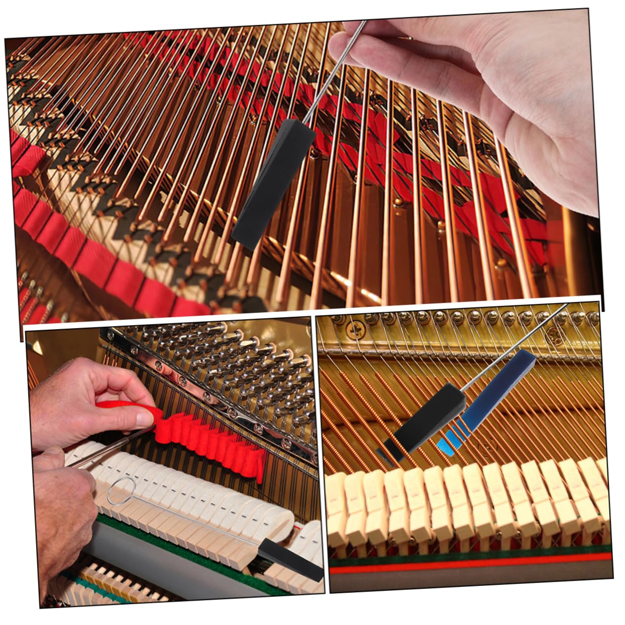 Kit D'outils D'accordage Et D'entretien Pour Piano – 12 Pièces (clé D'accordage, Outils Divers), Pour Réglages Et Maintenance - 7