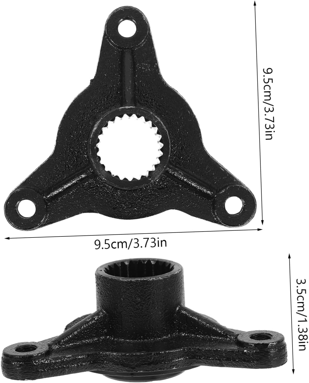 2Pcs Rear Axle Wheel Hub Assembly Kit for ATV Tooth Spline with Studs Durable Replacement Parts for Reliable Off Road Performance