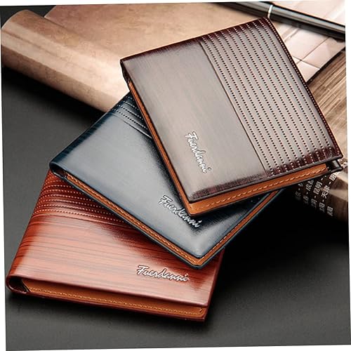 Miniatura 8 de TENDYCOCO Billeteras De Hombres Cuero Original Hombre Cartera para Hombres Hombres Monedero Cartera de Cuero PU para Hombres Hombre, Marrón,