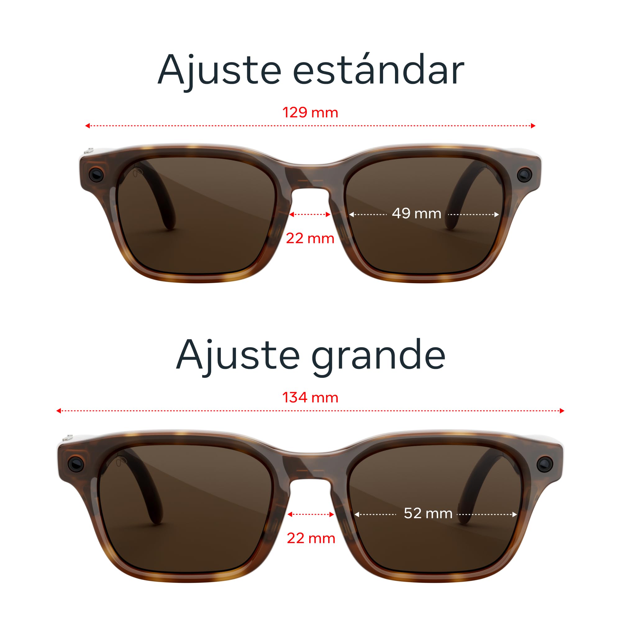 Meta Adventurer, Classic Tortoise | Gafas con IA para mujeres y hombres AI, cámara de 12 MP, traducción en tiempo real — Resolución 3K HD — Más de 8 horas de batería — Lentes en marrón