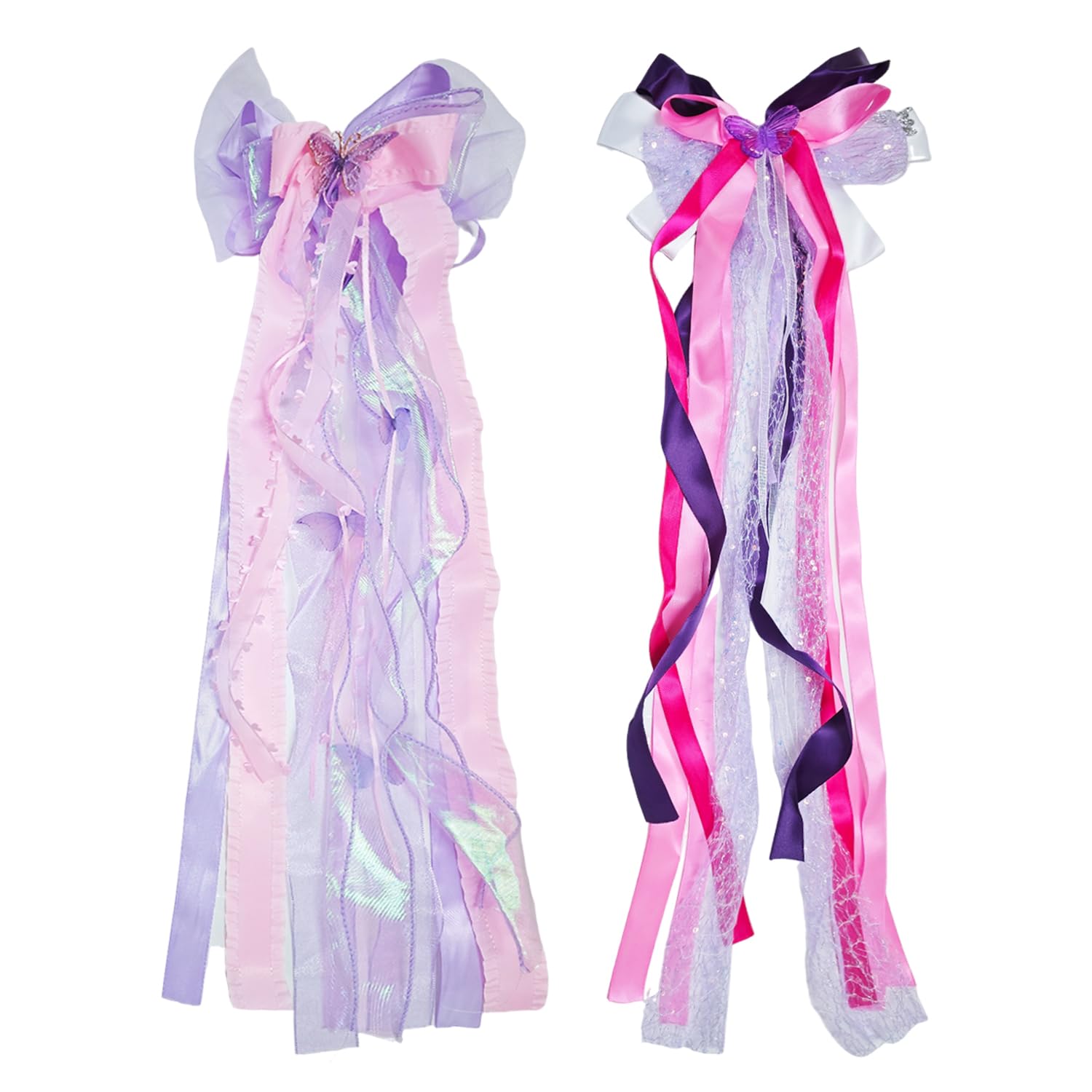 2 Long Streamer Bow Hairpin, Ele Hair Accessories, Hair Styling Accessories, Suitable For Daily Outfits And Party Outfits