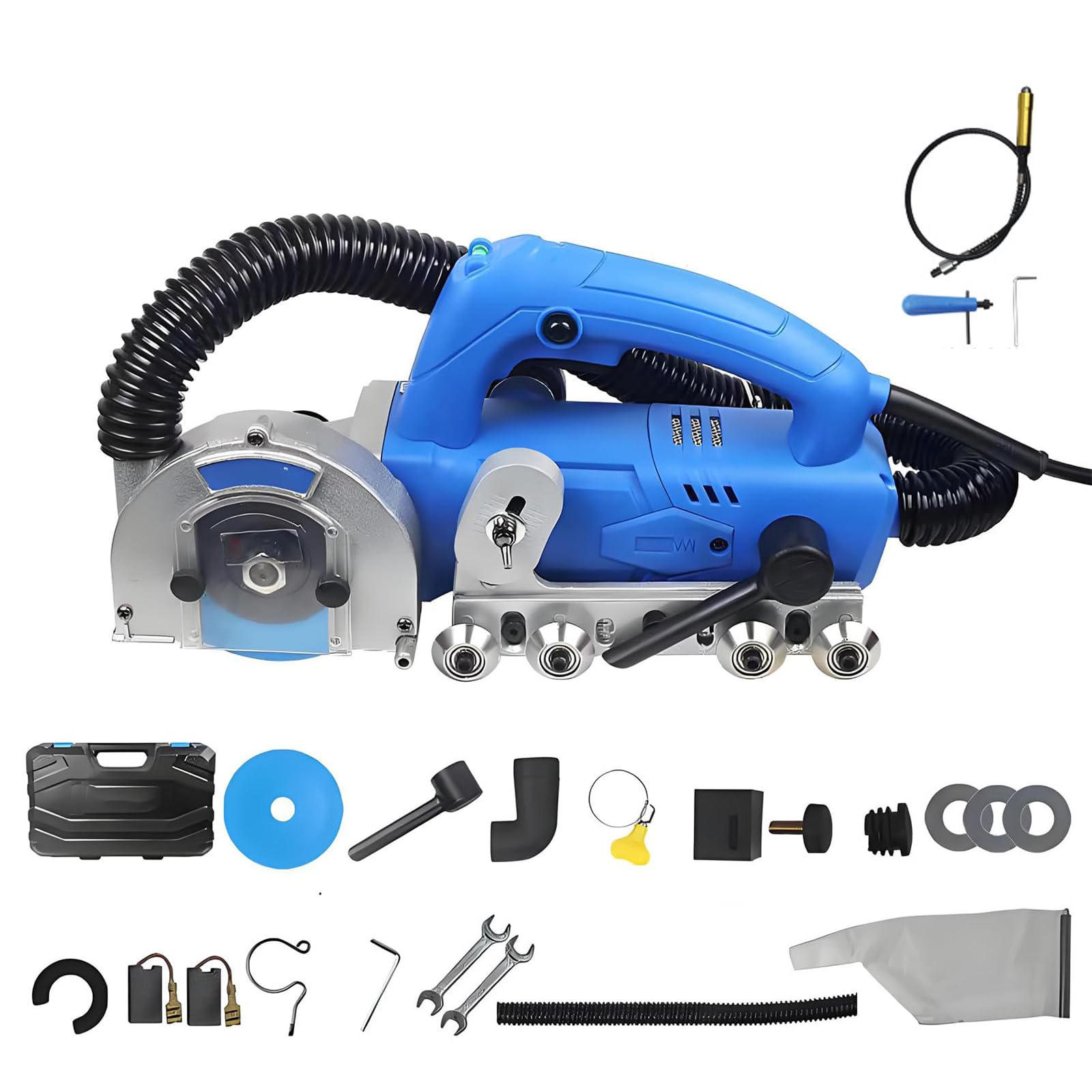 Herramienta para Eliminar lechada de 1200 W, máquina eléctrica para Limpiar Juntas de Azulejos, máquina de Limpieza de lechada de Azulejos de 9000 RPM con Cuchilla de Diamante