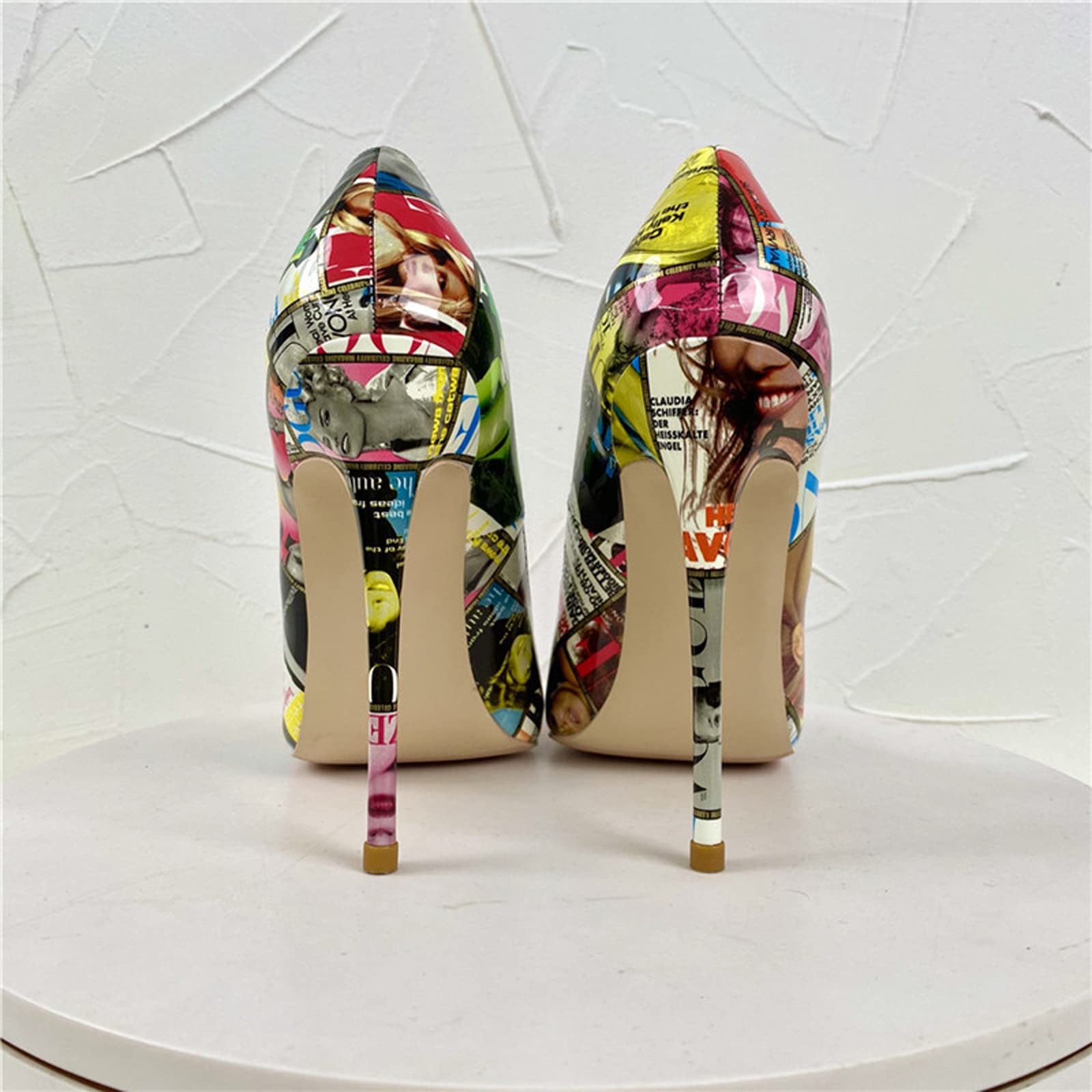 Damskie buty ze szpiczastym noskiem, czółenka, wysoki obcas na imprezę, studniówkę, wesele, do sukni ślubnej, sandały 12 cm