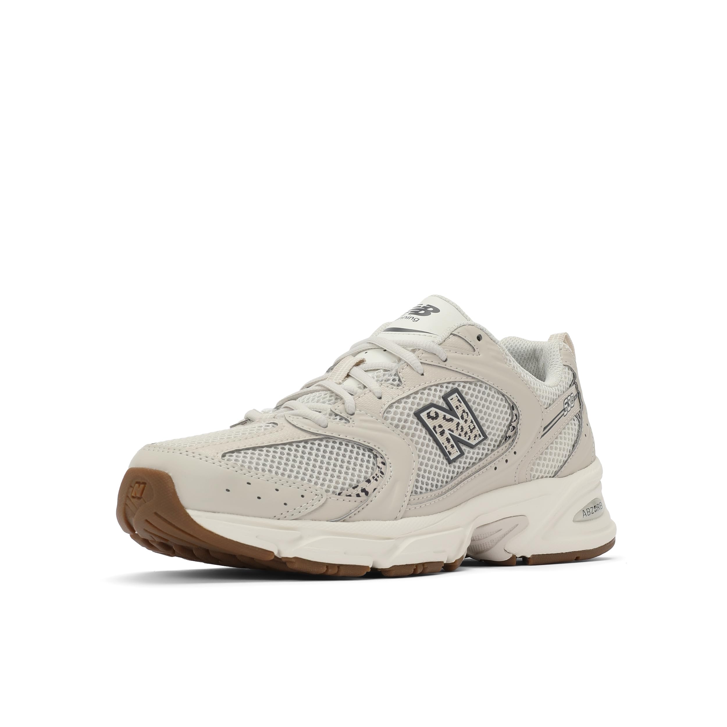 New Balance Womens 530 Leopard Print Trainers, Beige, Size 5, Women