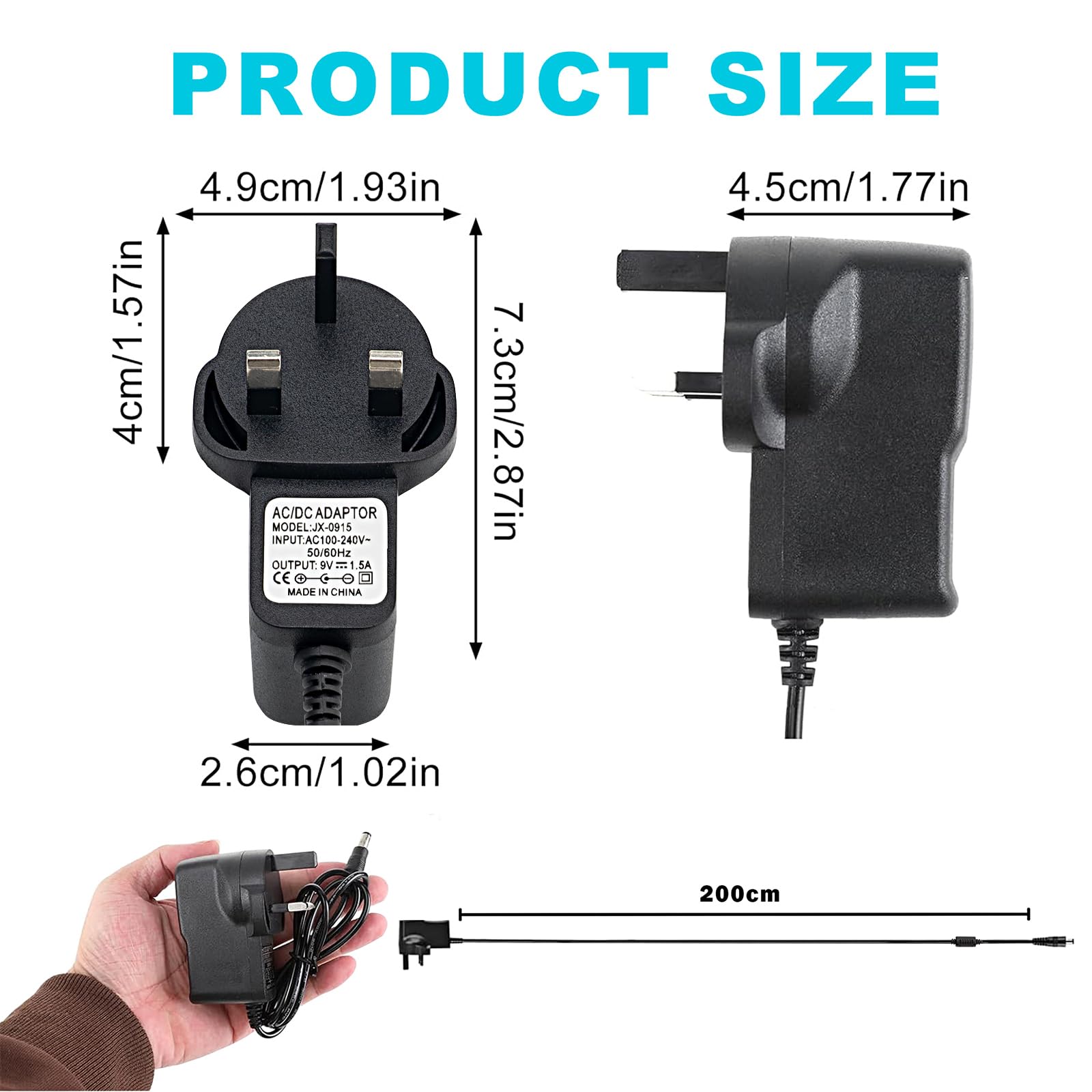Generic AC Adapter For Dymo Rhino 3000 4200 5000 5200 6000 6500 Charger Power-in - Foto 6