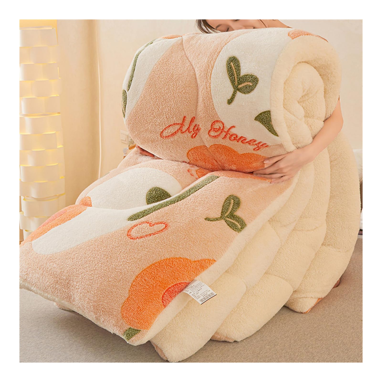 Couette d'hiver en velours d'agneau 200x230 cm de 5 kg pour lit deux personnes