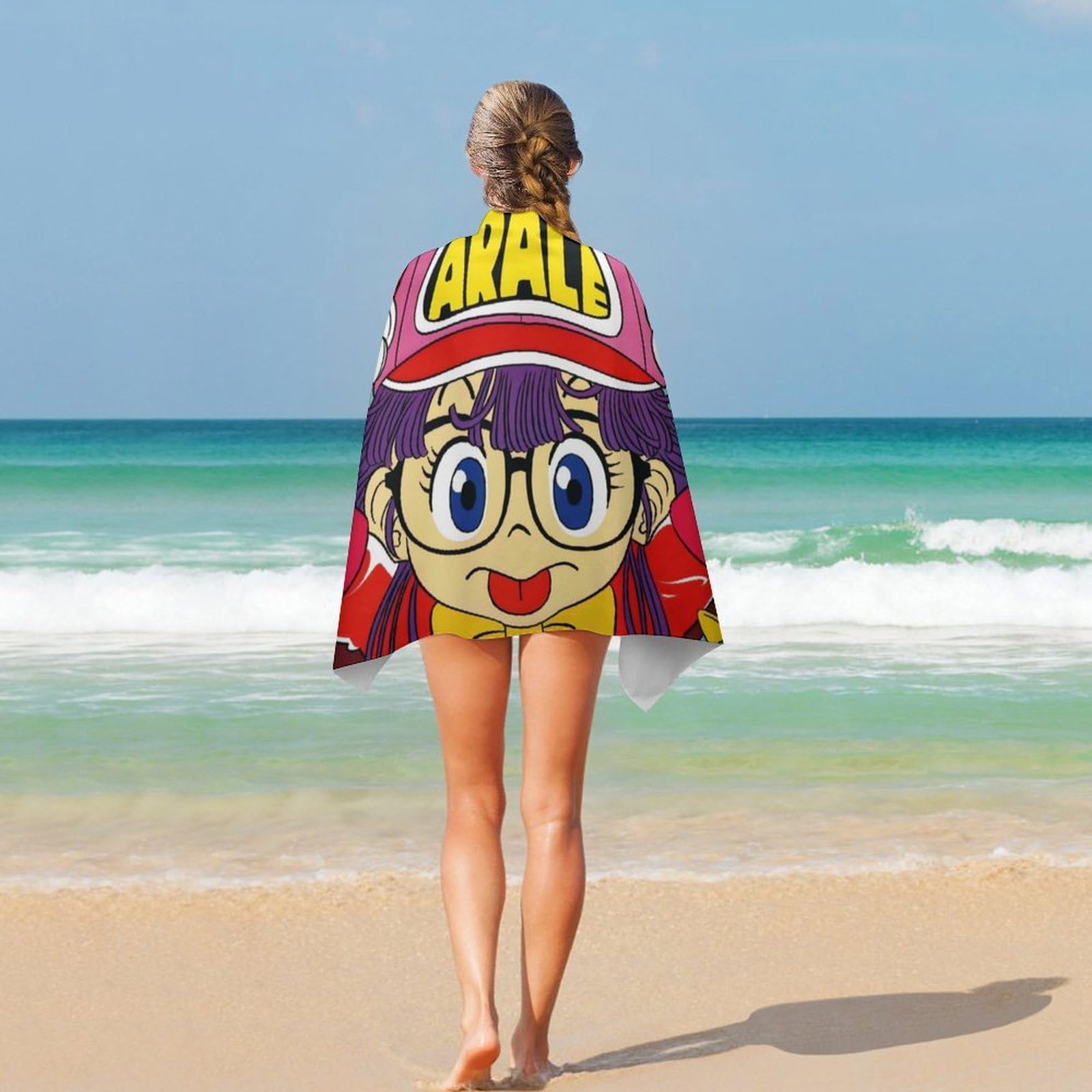 Amazon｜Dr.スランプ アラレちゃんバスタオル 超吸収性フェイスタオル