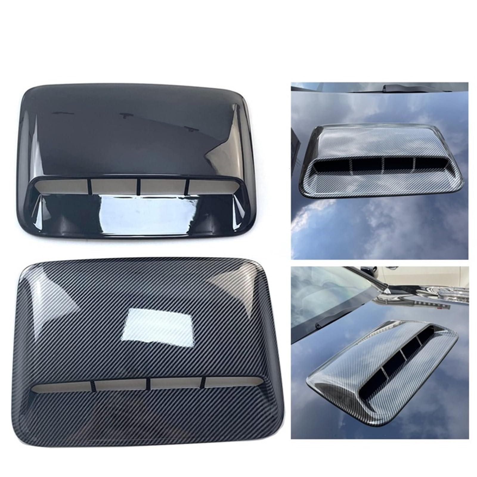Pasuje Do BMW Audi Benz Maska Wloty Powietrza Wlot Samochodu Akcesoria 4x4(Black)