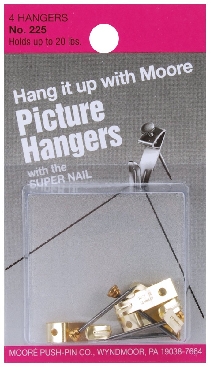 Picture Hangers with Super Nail, 4-Pack