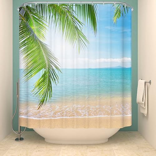 Beach Theme Shower Curtains Amazon Co Uk