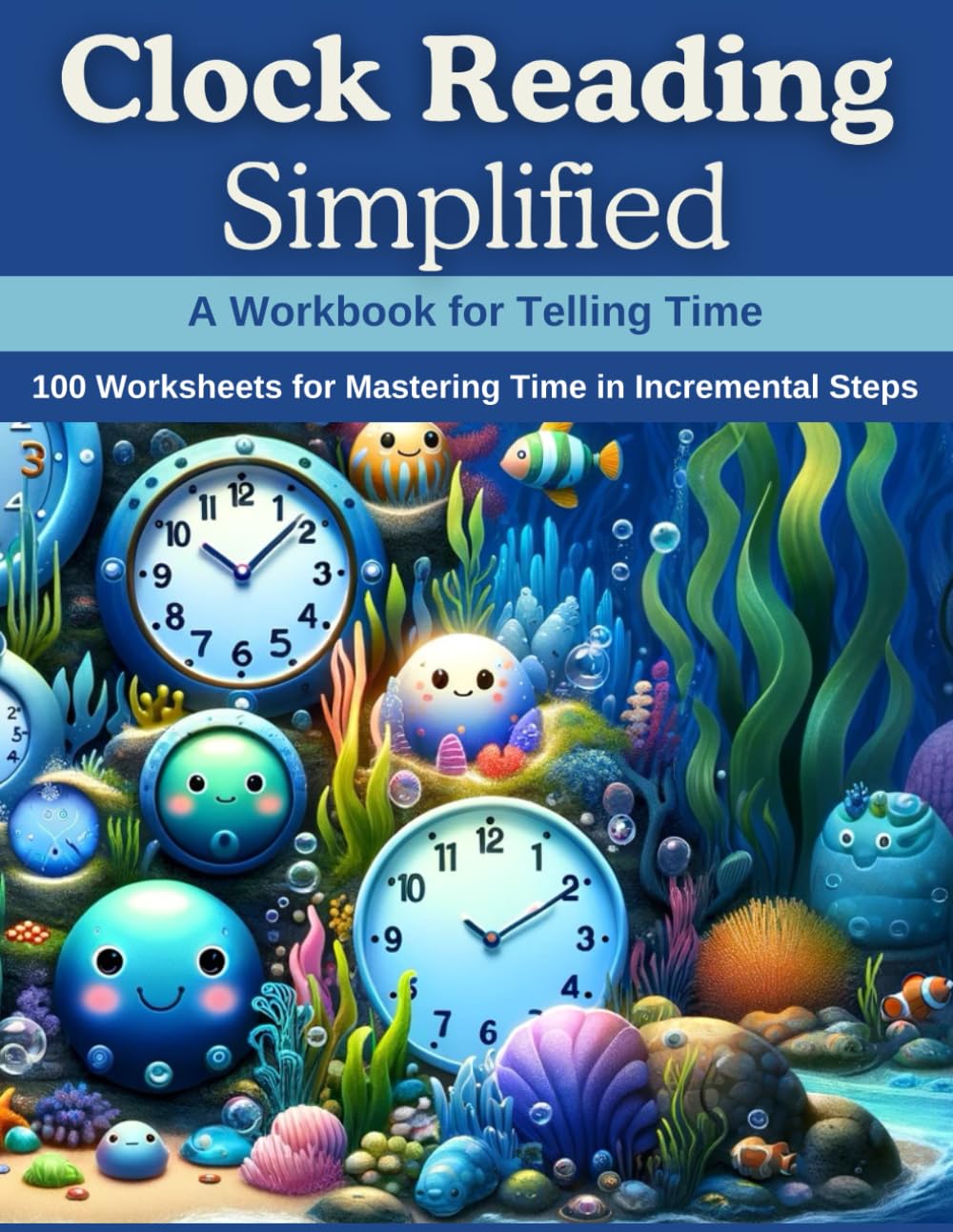 Clock Reading Simplified: A Workbook for Telling Time: 100 Worksheets for Mastering Time in Incremental Steps