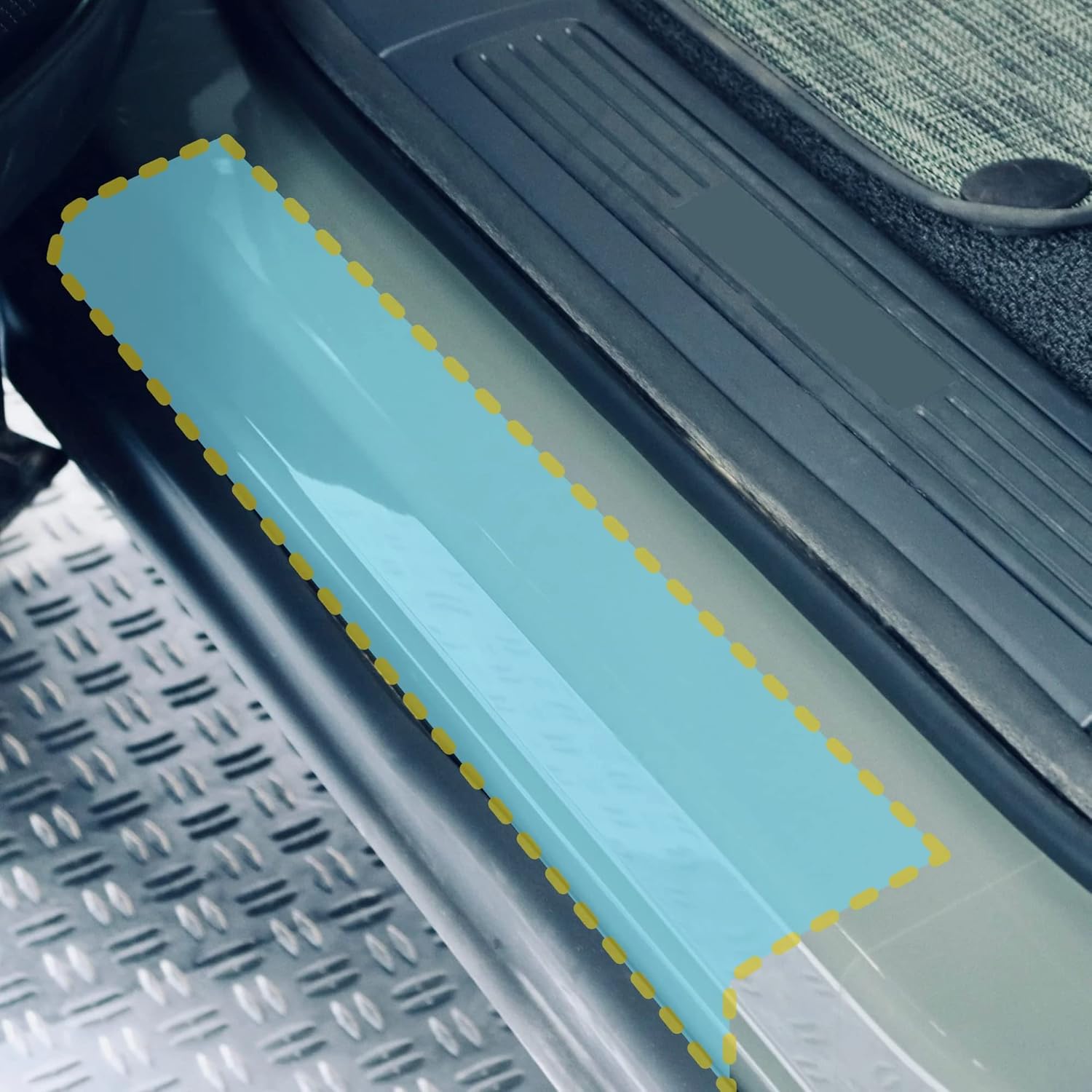 TWRAPS Door Entries PPF for Rivian R1S 2022-2026, 10mil Custom Fit Anti Scratch Paint Protection Film Cover, Clear Self Healing Shield Guard, Complete with Install Kit