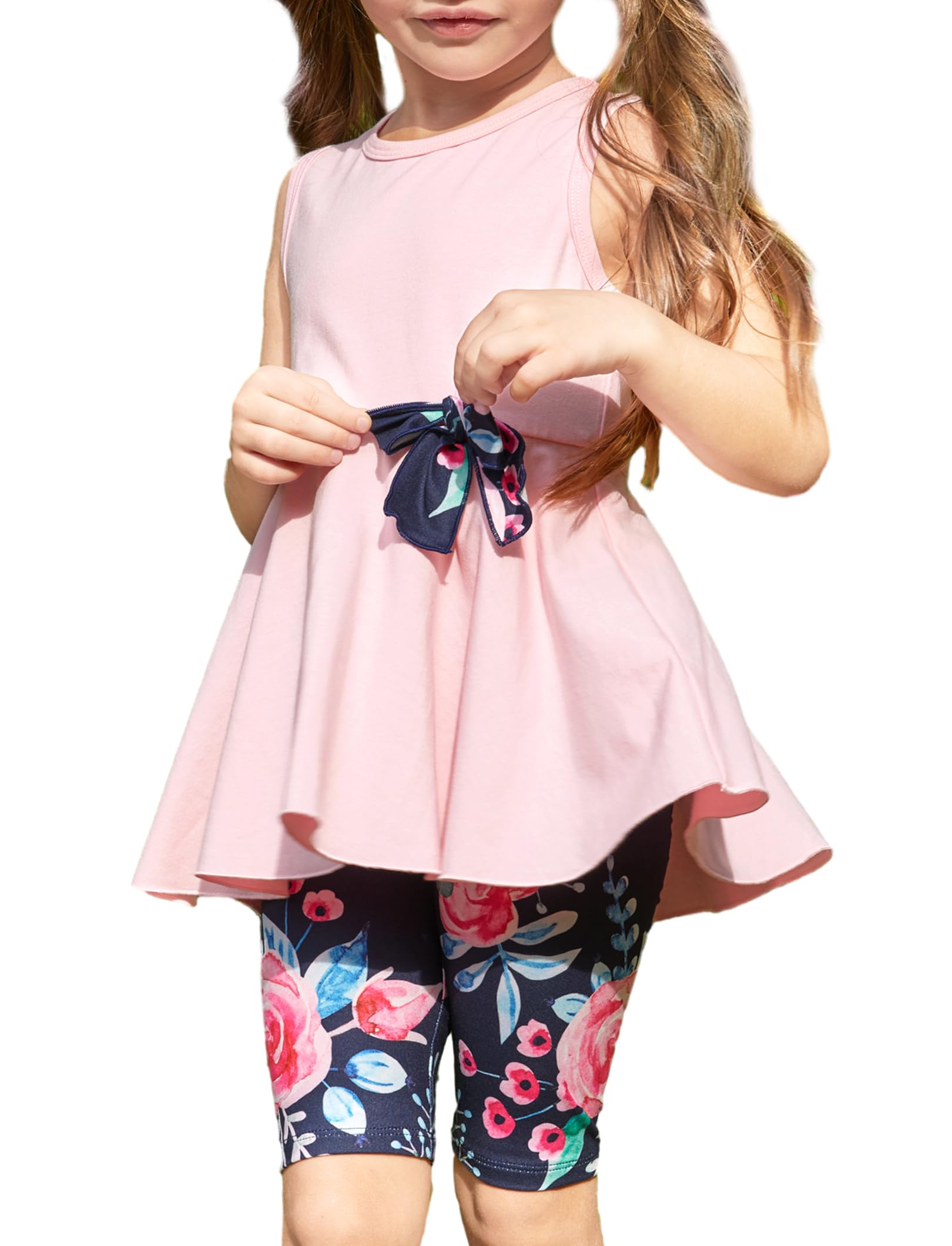 PATPAT Conjuntos Niña, Camiseta Mangas Falda + Pantalones Largos Leggings Conjuntos Traje, Deportes Aire Libre Informales Moda, Cumpleaños Adolescente Primavera Verano, Niños 4 12 Años, 2 Piezas