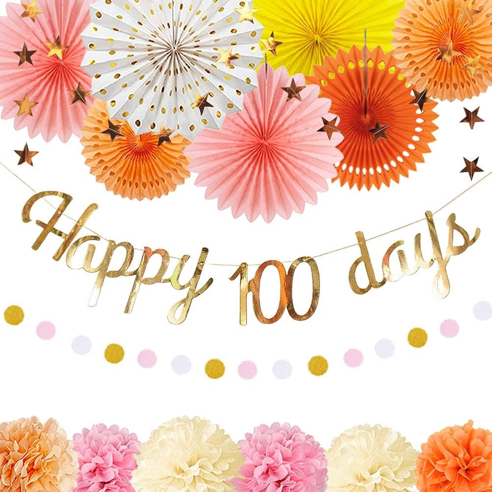 Amazon.co.jp: bardsxgfg(あき) 100日祝い 飾り 女の子 誕生日