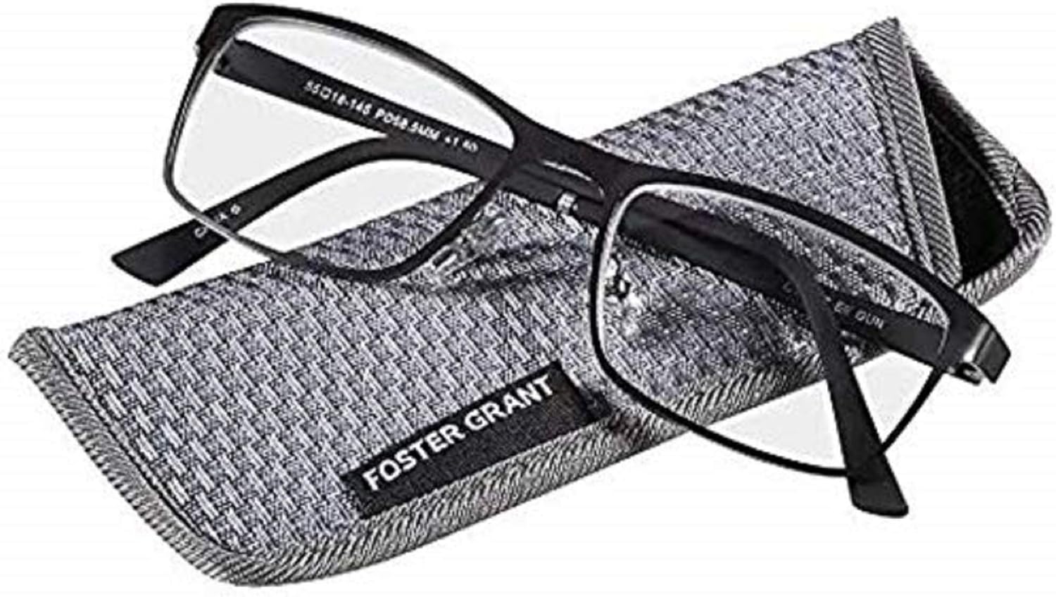 Foster Grant Eli Gun Men's Reading Glasses with Case +3.25