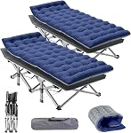 NAIZEA Folding Camping Cots for Adults Heavy Duty Cot, Portable Sleeping Cots Folding Outdoor Bed with Carry Bag, Folding Camping Bed Guest Bed Military Cot Tent Cots for Indoor & Outdoor