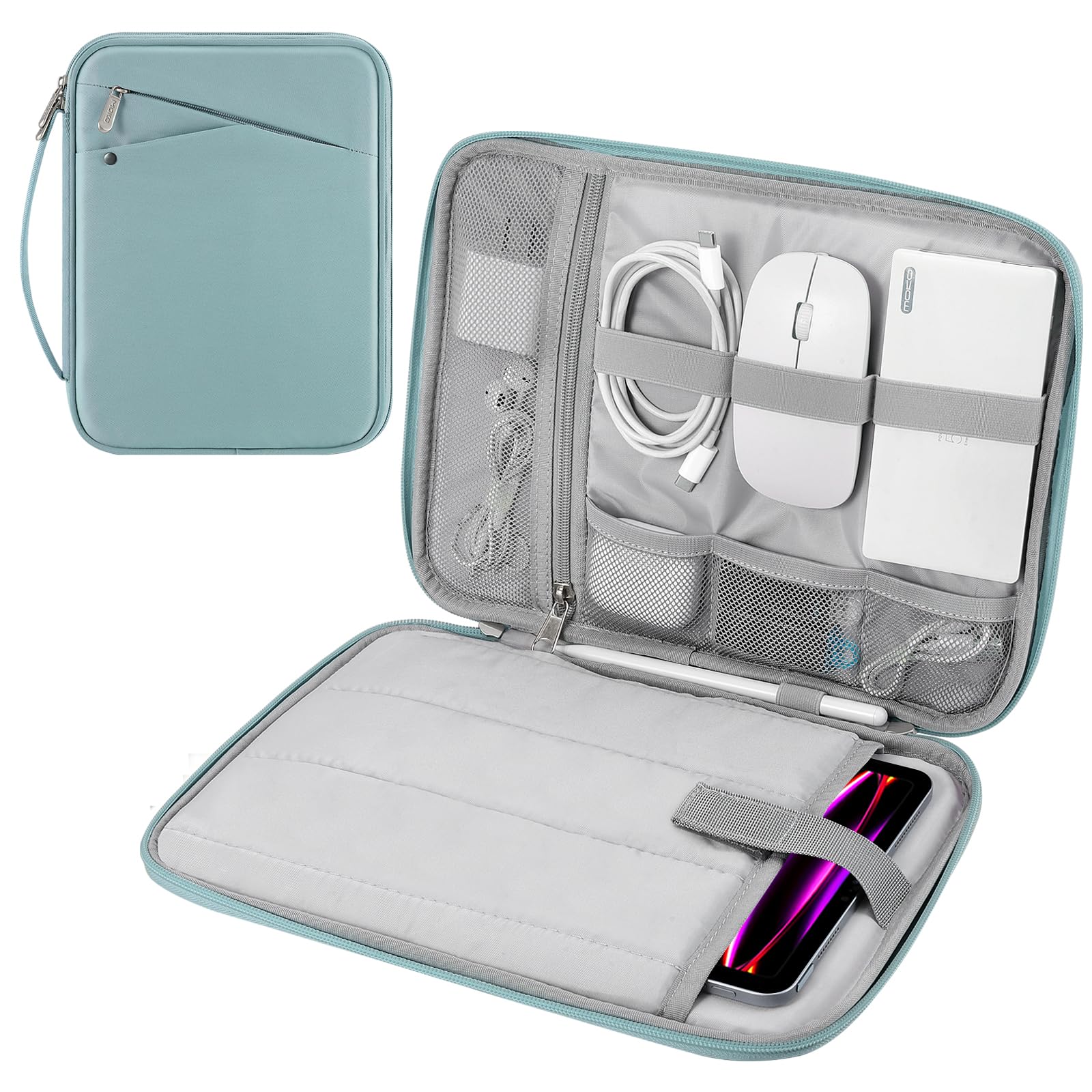 MoKo 13 Inch Tablet Sleeve Carrying Case Padded Protective Bag with Handle