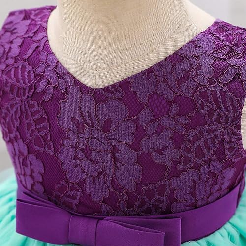 Miniatura 3 de Baby Girl Lace Tutu Dress Infant Toddler Wedding Flower Girl Dress First Birthday Formal Pageant Christening Dresses